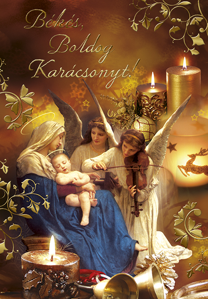 Karácsonyi képeslap 50KAR043 vallásos