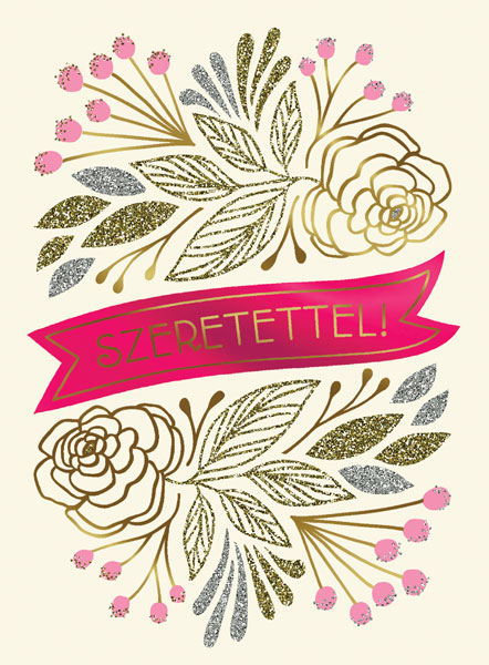 Ajándékkísérő Mini lap borítékkal 231 Szeretettel