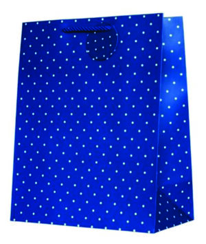 Srednja kesa TT-20 Tamnoplava kesa sa belim tackama