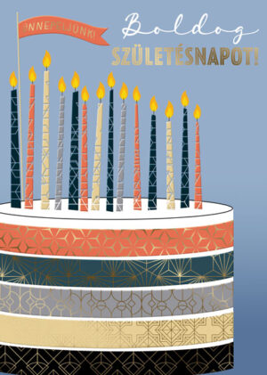 Üdvözlőlap 100CMC043 Boldog szülinapot - Bon-Bon