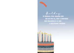 Alternative view of Üdvözlőlap 100CMC043 Boldog szülinapot - Bon-Bon